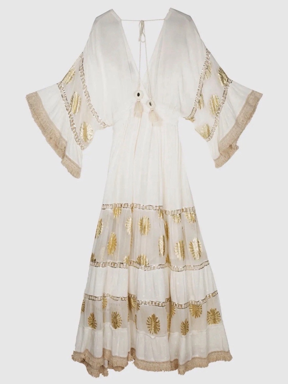 Piti Cuiti Manila Blanco Long Dress BNWT - Size L - Picture 5 of 5